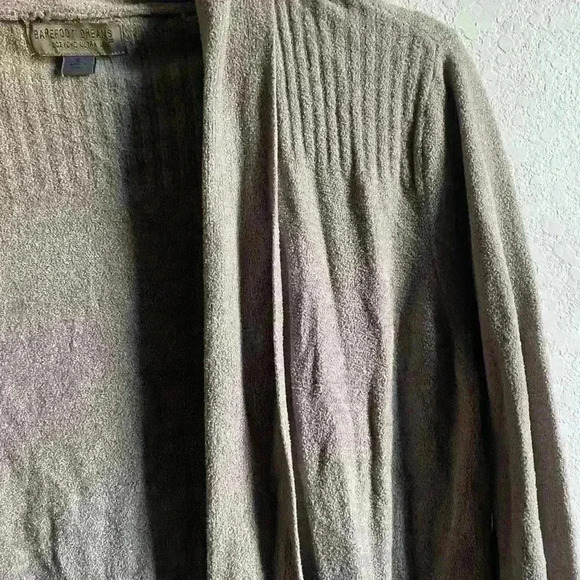 BAREFOOT DREAMS CozyChic  Lite Circle Open Front Cardigan Sweater Lagenlook S - Picture 8 of 12